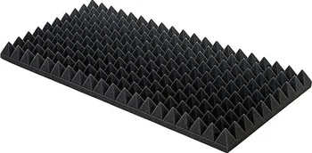 Akustická pěnová izolace Pyramida 50 x 100 x 7 cm černá