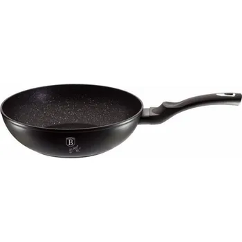 Pánev BerlingerHaus Pánev WOK s mramorovým povrchem Black Silver Collection 28 cm