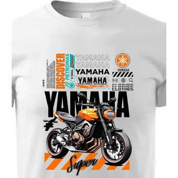 Chlapecké tričko Dětské triko Yamaha, Barva Bílá, Velikost 158 cm/12 roků, Canvas Dětské tričko Bezvatriko.cz 2371