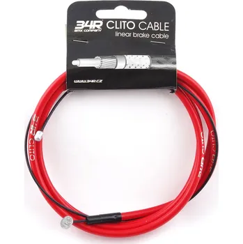 Lanko pro jízdní kolo Lanko + bowden 34R CLITO CABLE, červený