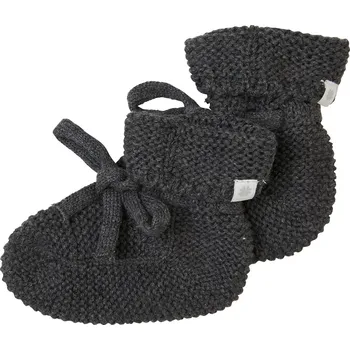 PLETENÉ BAČKŮRKY NOPPIES NELSON, TMAVĚ ŠEDÉ Velikost: 0-12 MĚSÍCŮ