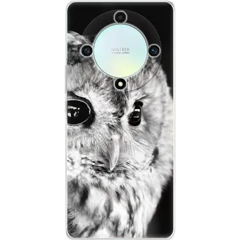 Pouzdro na mobilní telefon Odolné silikonové pouzdro iSaprio - BW Owl - Honor Magic5 Lite 5G