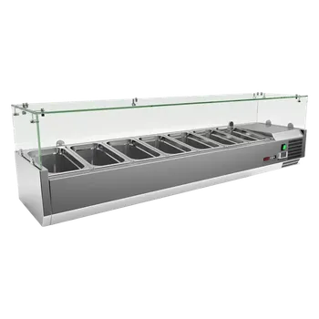 Vitrína chladicí pultová 7x GN 1/3 | REDFOX - MCH 3160