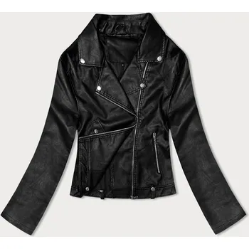 Klasická černá dámská bunda ramoneska (11Z8060) odstíny černé XL (42)