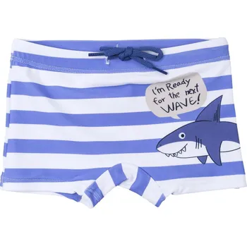 Kojenecké plavky LOSAN PLAVKY LOSAN, SE ŽRALOKEM, PRUHOVANÉ, MODRÉ Velikost: 80