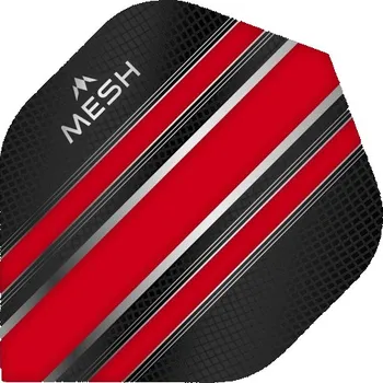 Příslušenství pro šipky Mission Mesh F2442 letky červené/černé 3 ks