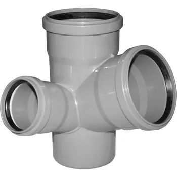 Kanalizační potrubí HT odbočka paneláková rohová nízká levá 100/100/50/67°