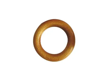 Kroužek na záclonu a závěs PRAKTIC Kruh dřevěný světlý 125.27 10 ks