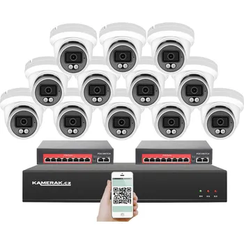 Příslušenství ke zvukové technice 4K IP 12 kamerový set s externím PoE XM-1209D-Ext. 8MPx, CZ menu