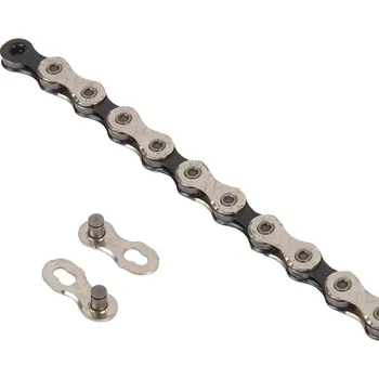 Řetěz na kolo Řetěz 10 sp. KMC X10 SILVER/BLACK, (montážní balení), 118čl.