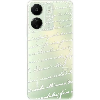 Telefonní příslušenství Odolné silikonové pouzdro iSaprio - Handwriting 01 - white - Xiaomi Redmi 13C
