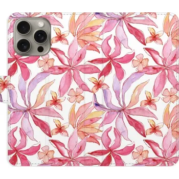 Pouzdro na mobilní telefon Flipové pouzdro iSaprio - Flower Pattern 10 - iPhone 15 Pro Max