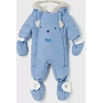 dívčí zimní kombinéza Mayoral zimní overal/kombinéza s kapucí Blue Ice 2606-052 velikost 80