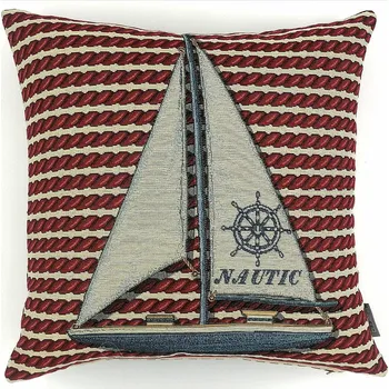 Dekorativní polštářek BYTEMA Gobelínový povlak na polštář PLACHETNICE 45 x 45 cm