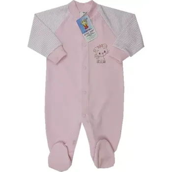 Overal na spaní růžový kočička proužky Autex Baby velikost 56