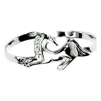 Prsten Stříbrný prsten koník - T60 (Stříbrný prsten s koníčkem)