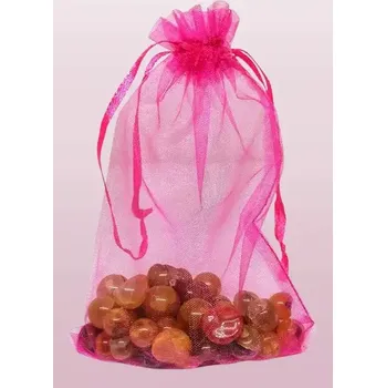 Dárková taška Dárkový pytlíček tm.růžový 10 x 15 cm