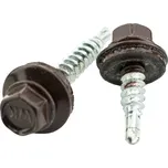 Střešní šroub 4,8 × 20mm, RAL 8017, s EPDM podložkou, bal. 200ks