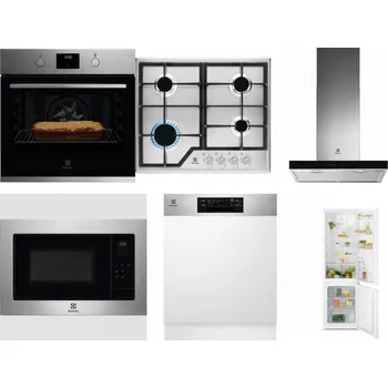Set domácích spotřebičů ELECTROLUX KOFGH70TX + ELECTROLUX KGS6426SX + ELECTROLUX LFT766X + ELECTROLUX EMS4253TEX + ELECTROLUX EEM48300IX - přebaleno + ELECTROLUX LND5FE18S