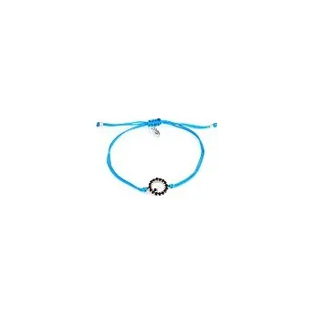 Náramek Český granát - Shamballa náramek stříbrný Kolečko s českými granáty v dárkovém balení - 2 - délka 0ccm