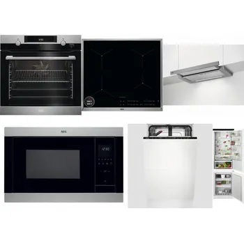 Set domácích spotřebičů AEG Mastery SteamBake BCK455350M + AEG Mastery SenseBoil IAE64413XB + AEG DPE5660M + AEG Mastery MSB2547D-M + AEG Mastery GlassCare FSE73407P + AEG TSC6M181ES