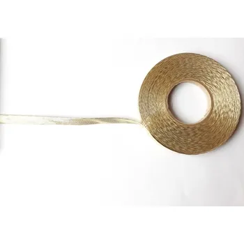 Clover zažehlovací šikmý proužek zlatá 6mm 10m