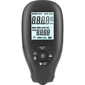 Měřič tloušťky laku Měřič tloušťky laku HW300 černý - detektor + kalibrační set, síly laku karoserie aut