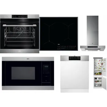 Set domácích spotřebičů AEG BPK742380M + AEG Mastery SenseFry IAE64431FB + AEG Mastery DBB5660HM + AEG Mastery MSB2547D-M + AEG FEE72706PM + AEG TSC6M181ES
