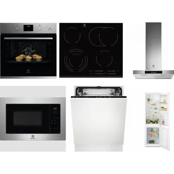 Set domácích spotřebičů ELECTROLUX KODGH70TX + ELECTROLUX EHF6547FXK + ELECTROLUX LFT426X + ELECTROLUX EMS4253TEX + ELECTROLUX EEA27200L + ELECTROLUX LND5FE18S