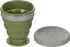 Kempingové nádobí MFH 33399 skládací silikonový kelímek s víčkem 200 ml šedý/zelený
