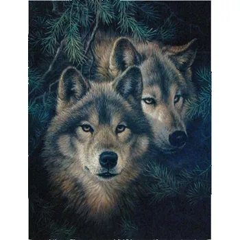 Mozaiková sada DIAMANTOVÁ MOZAIKA VLK 05 - SLEVA -50%