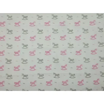 PREM Tetra osuška s potiskem 90x100cm KONÍK RŮŽOVÝ