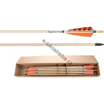 Buck Trail Deluxe - Dřevěné šípy - 12ks