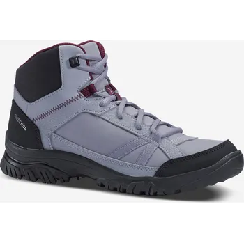 Dámská treková obuv QUECHUA Dámské turistické kotníkové boty NH 100 36 KAŠTANOVÁ|ŠEDÁ
