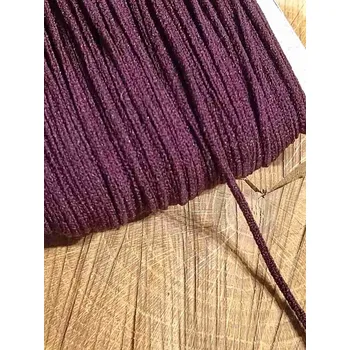 Textilie Kulatá pruženka Ø2 mm měkká barva hnědá