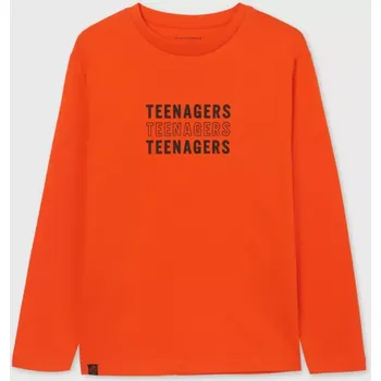 Chlapecké tričko Chlapecké triko dlouhý rukáv Mayoral 842-22 Teenagers oranžové (842-20)