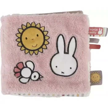 Little Dutch Textilní knížka s aktivitami králíček Miffy Fluffy Pink (NIJN925LD)