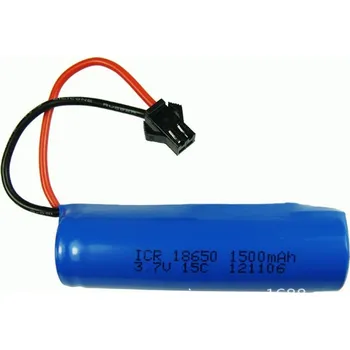 3.7V 1500mAh dálkové ovládání vrtulníku letadla 18650 válcová lithium li-ion baterie SM zástrčka