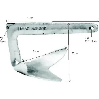 Člun OEM kotva force 5kg k lodi nebo člunu