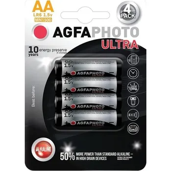 Článková baterie Baterie AGFA-PHOTO 1.5V Ultra Alkalicka LR06 4blistr