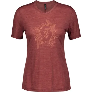 Dámské tričko Dámské merino triko Scott Trail Flow W Rust Red 280387 S