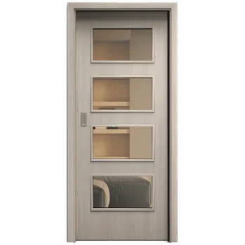 Interiérové dveře SAPELI SWING KOMFORT M49 - CPL LAMINÁT - POSUVNÉ DVEŘE VČ. ZÁRUBNĚ - Borovice bílá Průchozí šířka (cm): 90, Průchozí výška (cm): 197, Typ skla: Planibel bronz