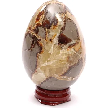 Drahý kámen Magieprirody.cz Septárie dračí vejce 73 mm 267 g + dřevěný podstavec #B456