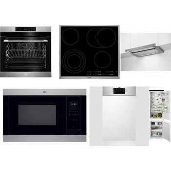 Set domácích spotřebičů AEG BPK742380M + AEG Mastery DirectTouch HK654070XB + AEG DPE5660M + AEG Mastery MSB2547D-M + AEG Mastery MaxiFlex FEE73517PM + AEG TSC6M181ES