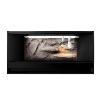 Terárium ReptiEye Terárium z lamina 120x50x50 černý vybavené