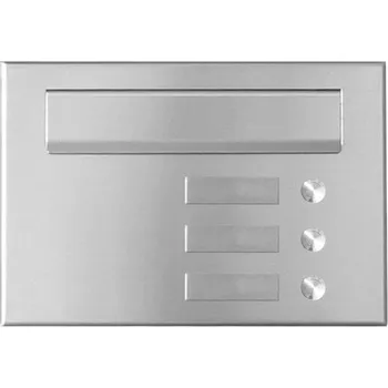 Poštovní schránka PSD-V 3x zvonek, 3x jmenovka; Hliník