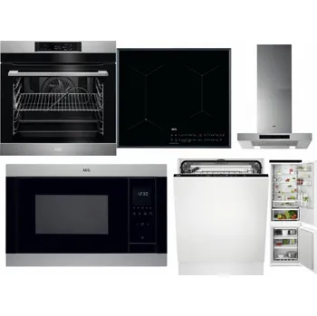 Set domácích spotřebičů AEG BPK742380M + AEG Mastery SenseFry IAE64431FB + AEG Mastery DBB5660HM + AEG Mastery MSB2547D-M + AEG FSK73607Z + AEG TSC6M181ES