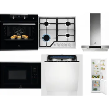 Set domácích spotřebičů ELECTROLUX KODEH70X + ELECTROLUX KGS6426SX + ELECTROLUX LFT426X + ELECTROLUX LMS4253TMX + ELECTROLUX EES48200L + ELECTROLUX LND5FE18S