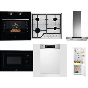 Set domácích spotřebičů ELECTROLUX KODEC75X2 + ELECTROLUX KGS6426SX + ELECTROLUX LFT426X + ELECTROLUX LMS4253TMX + ELECTROLUX EEM43300IX + ELECTROLUX LND5FE18S