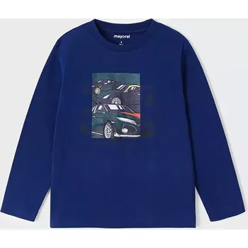 Chlapecké tričko Chlapecké triko s dlouhým rukávem Mayoral 4010-50 Cobalto velikost 116